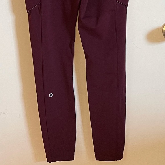 Lululemon Leggings, Wine, Size 6 - Picture 10 of 11